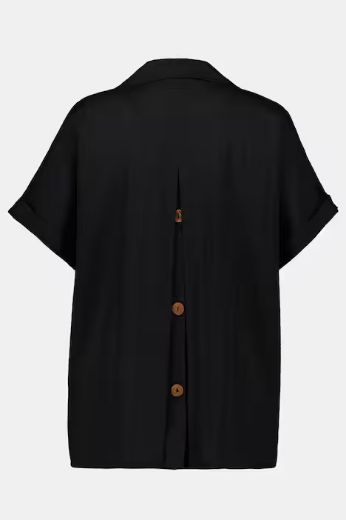 Moda za polnejše Bluza spušteni rukavi s gumbima na leđima plus velikost, xxl, Ulla Popken in Johann Popken (JP1880)