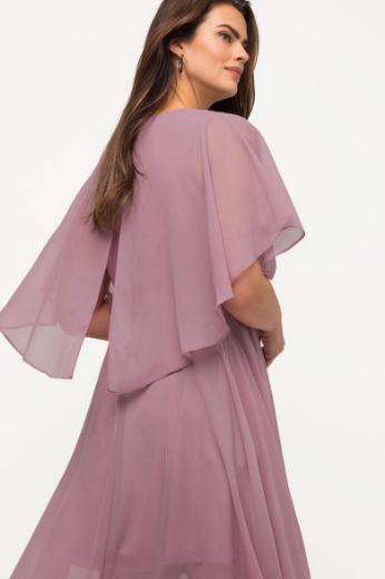 Moda za polnejše Haljina midi od šifona plus velikost, xxl, Ulla Popken in Johann Popken (JP1880)