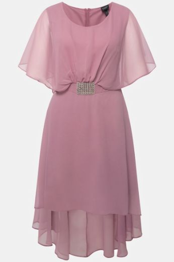 Moda za polnejše Haljina midi od šifona plus velikost, xxl, Ulla Popken in Johann Popken (JP1880)