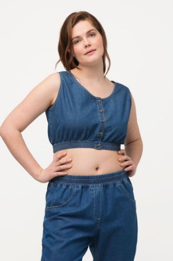 Moda za polnejše Top kraćeg kroja od mekog trapera plus velikost, xxl, Ulla Popken in Johann Popken (JP1880)