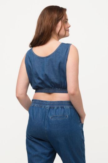 Moda za polnejše Top kraćeg kroja od mekog trapera plus velikost, xxl, Ulla Popken in Johann Popken (JP1880)
