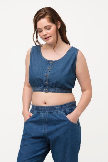 Moda za polnejše Top kraćeg kroja od mekog trapera plus velikost, xxl, Ulla Popken in Johann Popken (JP1880)