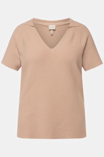 Moda za polnejše Majica kratkih rukava V ovratnika plus velikost, xxl, Ulla Popken in Johann Popken (JP1880)