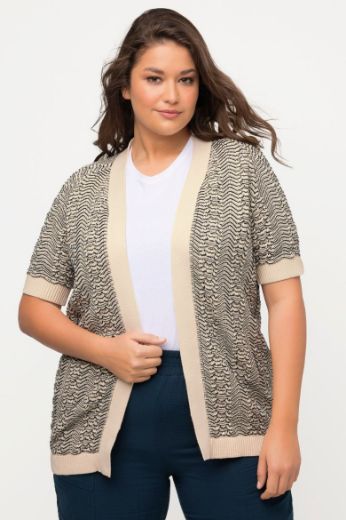 Moda za polnejše Kardigan kratkih rukava plus velikost, xxl, Ulla Popken in Johann Popken (JP1880)