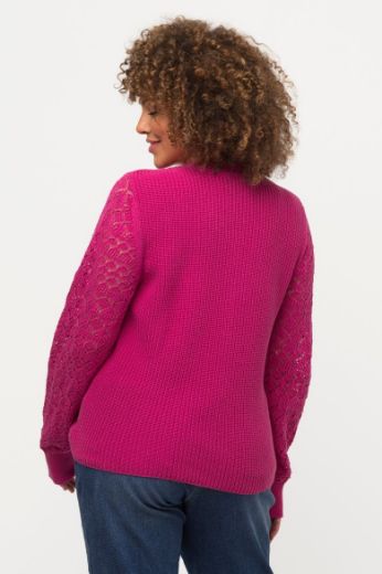 Moda za polnejše Pulover dugih rukava V ovratnika plus velikost, xxl, Ulla Popken in Johann Popken (JP1880)