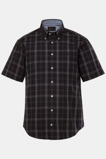 Moda za polnejše Košulja karirana kratkih rukava plus velikost, xxl, Ulla Popken in Johann Popken (JP1880)