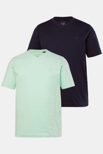 Moda za polnejše Majica 2 komada V ovratnika plus velikost, xxl, Ulla Popken in Johann Popken (JP1880)