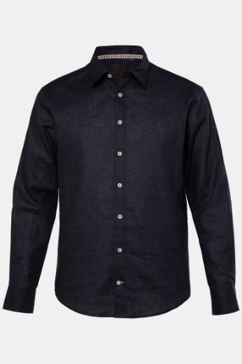 Moda za polnejše Košulja lanena dugih rukava plus velikost, xxl, Ulla Popken in Johann Popken (JP1880)