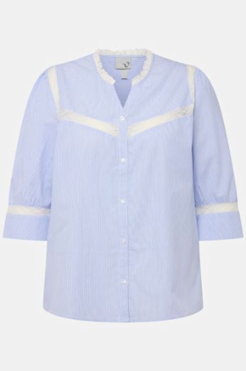 Moda za polnejše Košulja 3/4 rukava V ovratnika plus velikost, xxl, Ulla Popken in Johann Popken (JP1880)