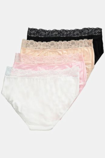Moda za polnejše Gaćice midi 4 komada plus velikost, xxl, Ulla Popken in Johann Popken (JP1880)