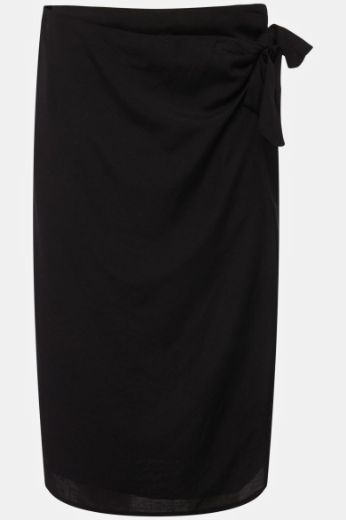 Moda za polnejše Suknja lanena na preklop plus velikost, xxl, Ulla Popken in Johann Popken (JP1880)