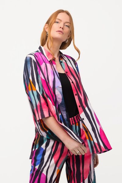 Slika Bluza lanena 3/4 rukava