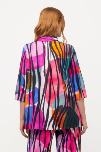 Moda za polnejše Bluza lanena 3/4 rukava plus velikost, xxl, Ulla Popken in Johann Popken (JP1880)