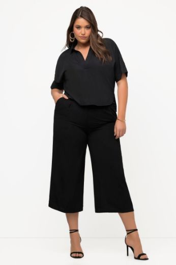 Moda za polnejše Bluza kratkih rukava V ovratnika plus velikost, xxl, Ulla Popken in Johann Popken (JP1880)
