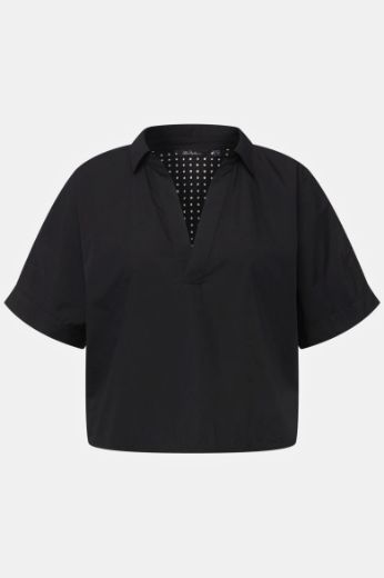 Moda za polnejše Bluza kratkih rukava V ovratnika plus velikost, xxl, Ulla Popken in Johann Popken (JP1880)