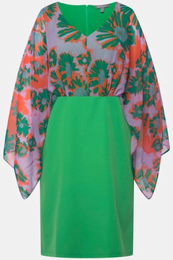 Moda za polnejše Haljina midi širokih dugih rukava plus velikost, xxl, Ulla Popken in Johann Popken (JP1880)