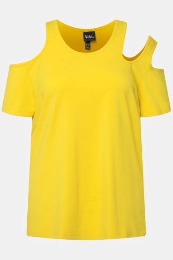Moda za polnejše Majica s otvorima na ramenima kratki rukavi plus velikost, xxl, Ulla Popken in Johann Popken (JP1880)