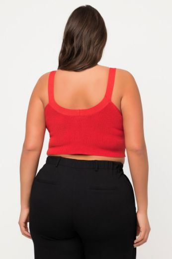 Moda za polnejše Top pleteni V ovratnika plus velikost, xxl, Ulla Popken in Johann Popken (JP1880)