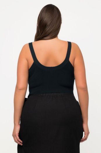 Moda za polnejše Top pleteni V ovratnika plus velikost, xxl, Ulla Popken in Johann Popken (JP1880)