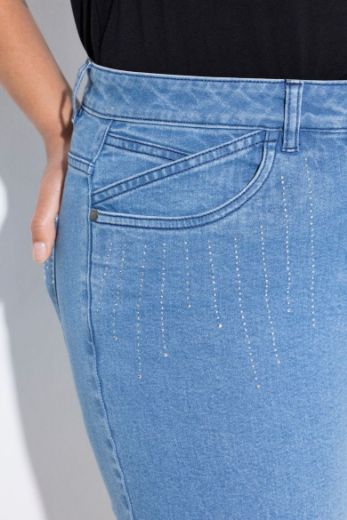 Moda za polnejše Traperice kratkih nogavica plus velikost, xxl, Ulla Popken in Johann Popken (JP1880)