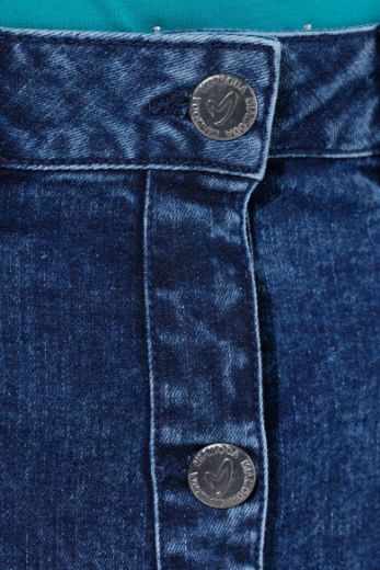 Moda za polnejše Suknja od trapera plus velikost, xxl, Ulla Popken in Johann Popken (JP1880)