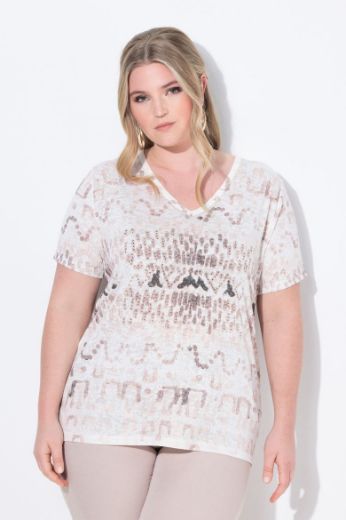 Moda za polnejše Košulja s dodatkom ukrasnih kamenčića plus velikost, xxl, Ulla Popken in Johann Popken (JP1880)