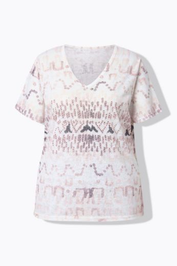 Moda za polnejše Košulja s dodatkom ukrasnih kamenčića plus velikost, xxl, Ulla Popken in Johann Popken (JP1880)