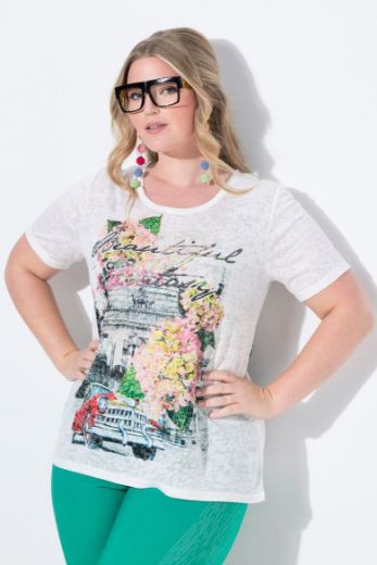 Moda za polnejše Košulja s printom plus velikost, xxl, Ulla Popken in Johann Popken (JP1880)