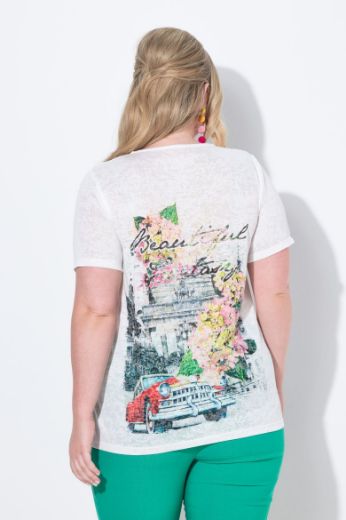 Moda za polnejše Košulja s printom plus velikost, xxl, Ulla Popken in Johann Popken (JP1880)