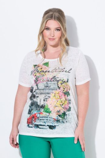 Moda za polnejše Košulja s printom plus velikost, xxl, Ulla Popken in Johann Popken (JP1880)