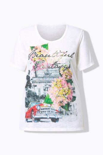 Moda za polnejše Košulja s printom plus velikost, xxl, Ulla Popken in Johann Popken (JP1880)