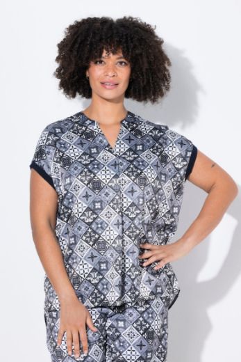 Moda za polnejše Bluza od satena plus velikost, xxl, Ulla Popken in Johann Popken (JP1880)