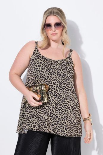 Moda za polnejše Majica bez rukava s leopard uzorkom plus velikost, xxl, Ulla Popken in Johann Popken (JP1880)