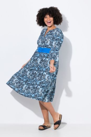 Moda za polnejše Haljina s leopard uzorkom plus velikost, xxl, Ulla Popken in Johann Popken (JP1880)