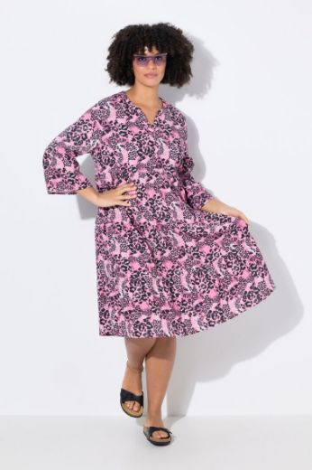 Moda za polnejše Haljina s leopard uzorkom plus velikost, xxl, Ulla Popken in Johann Popken (JP1880)
