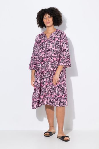 Moda za polnejše Haljina s leopard uzorkom plus velikost, xxl, Ulla Popken in Johann Popken (JP1880)