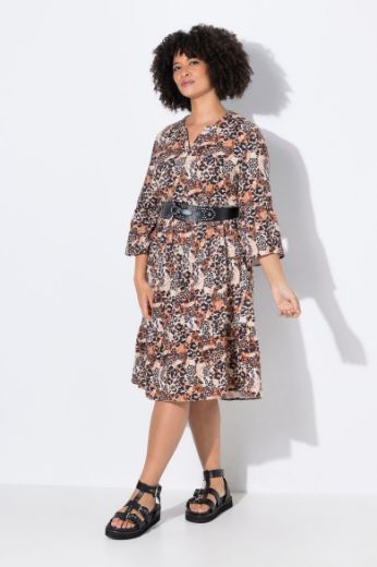 Moda za polnejše Haljina s leopard uzorkom plus velikost, xxl, Ulla Popken in Johann Popken (JP1880)