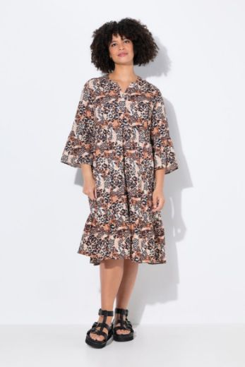 Moda za polnejše Haljina s leopard uzorkom plus velikost, xxl, Ulla Popken in Johann Popken (JP1880)