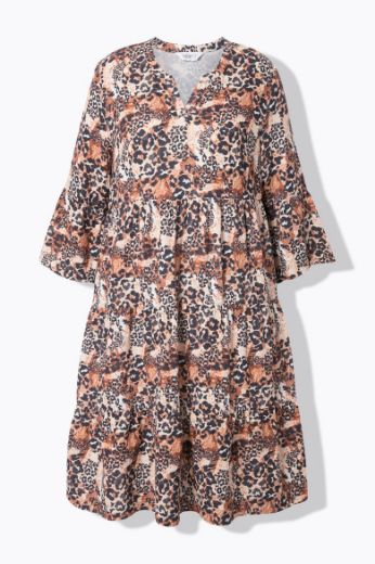 Moda za polnejše Haljina s leopard uzorkom plus velikost, xxl, Ulla Popken in Johann Popken (JP1880)