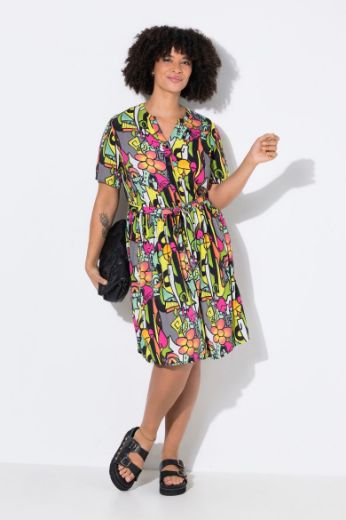 Moda za polnejše Haljina šarenog printa plus velikost, xxl, Ulla Popken in Johann Popken (JP1880)