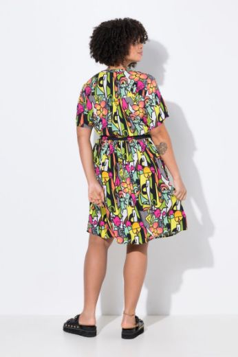 Moda za polnejše Haljina šarenog printa plus velikost, xxl, Ulla Popken in Johann Popken (JP1880)