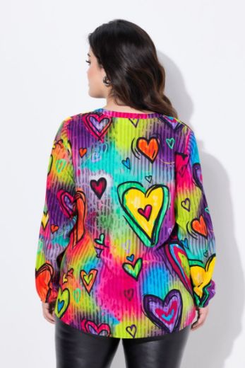 Moda za polnejše Bluza sa printom srca plus velikost, xxl, Ulla Popken in Johann Popken (JP1880)