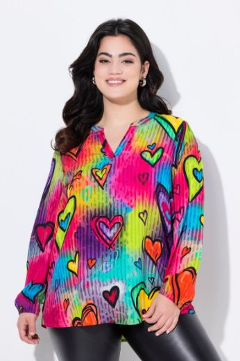 Moda za polnejše Bluza sa printom srca plus velikost, xxl, Ulla Popken in Johann Popken (JP1880)