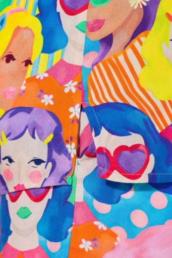 Moda za polnejše Bluza s printom lica plus velikost, xxl, Ulla Popken in Johann Popken (JP1880)