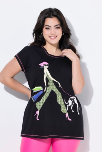 Moda za polnejše Majica kratkih rukava plus velikost, xxl, Ulla Popken in Johann Popken (JP1880)