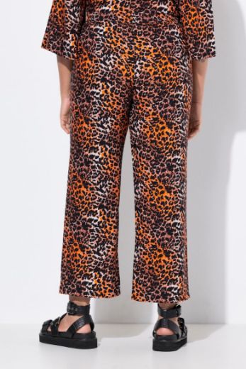 Moda za polnejše Hlače ravnih nogavica s leopard uzorkom plus velikost, xxl, Ulla Popken in Johann Popken (JP1880)