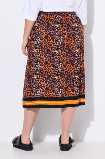 Moda za polnejše Suknja s leopard uzorkom plus velikost, xxl, Ulla Popken in Johann Popken (JP1880)