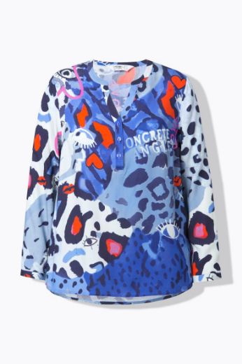 Moda za polnejše Bluza s leopard uzorkom plus velikost, xxl, Ulla Popken in Johann Popken (JP1880)
