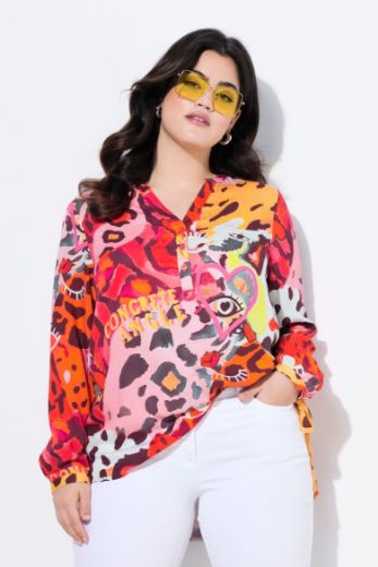Moda za polnejše Bluza s leopard uzorkom plus velikost, xxl, Ulla Popken in Johann Popken (JP1880)