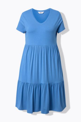 Moda za polnejše Haljina kratkih rukava V ovratnika plus velikost, xxl, Ulla Popken in Johann Popken (JP1880)